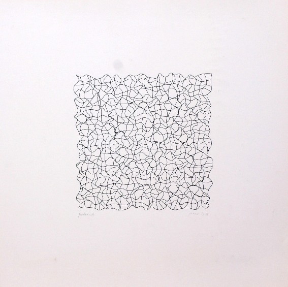 Gerhard von Graevenitz Computer structuur I, 1976,70x70